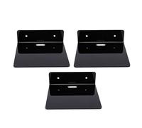 Zerodis Estantes Flotantes de Acrílico Estante Colgante Pequeño (Black) | Estantes flotantes acrílicos multiusos para sala de estar, estante colgante pequeño que ahorra espacio, entretenimiento, 3