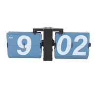 Zerodis Flip Clock Reloj de Escritorio Digital con Tapa Reloj Mecánico de Acero Inoxidable y PVC con Giro de Página 36 X 13,8 X 8 Cm Números Grandes para Escritorio, Pared, Sala de Estar, Oficina,