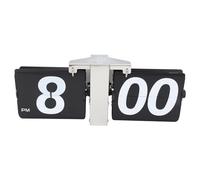 Zerodis Flip Clock Reloj de Escritorio Digital con Tapa Reloj Mecánico de Acero Inoxidable y PVC con Giro de Página 36 X 13,8 X 8 Cm Números Grandes para Escritorio, Pared, Sala de Estar, Oficina,