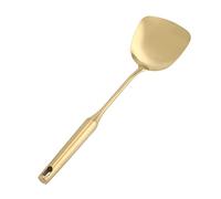 Zerodis Juego de Cucharón de Sopa y Espátula de Cocina de Acero Inoxidable, 2 Piezas, con Hueco Resistente Al Calor, Diseño sin Costuras para Cocinar, Servir y Voltear (Espátula)