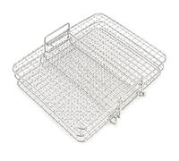 Zerodis Juego de Rejillas de Enfriamiento de Acero Inoxidable, Rejilla para Hornear y Asar de 3 Niveles con Diseño Apilable for Horno y Freidora de Aire (parrilla cuadrada de 3 niveles)