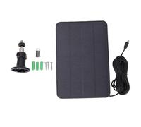 Zerodis Kit de Panel Solar, Panel Solar Monocristalino USB Tipo C 6 W 12 V, Conversión de 19 a 20,5%, Laminación PET Resistente a la Lluvia para Camping, Jardín, RV, Coche, Luces, Ventiladores,