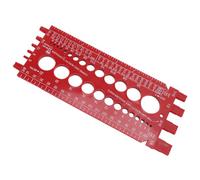 Zerodis Medidor de Rosca de Perno de Tuerca Medidor de Tamaño de Perno ABS 22 X 8,5 X 21,5 Cm Medición de Rosca Precisa Múltiples Opciones de Tamaño Portátil para Montaje y Mantenimiento Mecánico