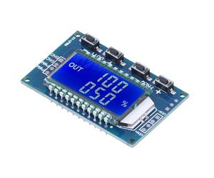 Zerodis Módulo Generador de Señal PWM Pantalla LCD de Plástico Controlador de Pulso de Onda Cuadrada 1 Hz a 150 KHz Ciclo de Trabajo Ajustable Control de Puerto Serie para Experimentos de Circuito