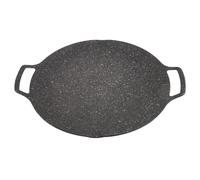 Zerodis Platos para Barbacoa Sartén para Barbacoa Coreana Sartén para Parrilla Coreana Teppanyaki Redonda Antiadherente para para Acampar Al Aire Libre con Aleación de Aluminio Superficie Lisa Peso