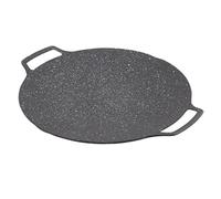 Zerodis Platos para Barbacoa Sartén para Barbacoa Coreana Sartén para Parrilla Coreana Teppanyaki Redonda Antiadherente para para Acampar Al Aire Libre con Aleación de Aluminio Superficie Lisa Peso