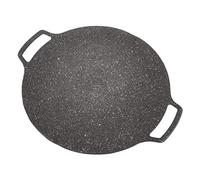 Zerodis Platos para Barbacoa Sartén para Barbacoa Coreana Sartén para Parrilla Coreana Teppanyaki Redonda Antiadherente para para Acampar Al Aire Libre con Aleación de Aluminio Superficie Lisa Peso