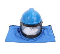 Zerodis Protección para la Cabeza Capucha Impermeable para de ABS con Suministro de Aire Protección Mejorada Flujo de Aire Ajustable Ideal para Trabajos de Construcción e Ingeniería Casco de Chorro