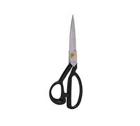 Zerodis Tijeras de Costura Profesionales, Curvo Ergonómico de Acero Rico en Carbono para Sastrería de Tela y Cuero (Cabeza blanca 225mm)