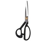 Zerodis Tijeras de Costura Profesionales, Curvo Ergonómico de Acero Rico en Carbono para Sastrería de Tela y Cuero (Cabeza blanca 300mm)