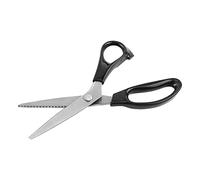 Zerodis Tijeras Dentadas Tijeras para Cortar Telas Borde Triangular de Acero Inoxidable Hojas Dentadas de 23 Cm Empuñaduras Ergonómicas y Cómodas para Confección, Costura, Manualidades y Cuero (4mm)