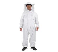 Zerodis Traje de apicultura Equipo de protección completo para apicultores profesionales y principiantes Abeja que mantiene el pañuelo con velo capucha protección total XXL