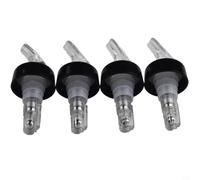 Zeroupshop 4 piezas de vertido óptico de disparo rápido, para medir el alcohol, botella de bar, cóctel de bebida, flujo controlado de 30 ml, boquilla de rodamiento de bolas blanca para reducir los
