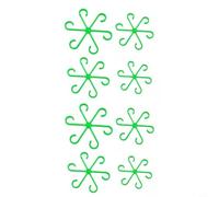 Zeroupshop 8 marcos plegables reutilizables para tallos de plantas, clips de soporte en 4 tamaños, para ramas y vides, organizadores de enrejado de plástico para promover el crecimiento vertical