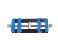 Zeroupshop Accesorio de sujeción K23 para placas PCB irregulares, tornillo de banco de metal resistente a altas temperaturas con ranura en V profunda, soporte ergonómico azul para reparación de