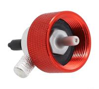 Zeroupshop Adaptador de llenado de gas verde para, válvula de mezcla de aceite de silicona de metal con diseño sin fugas, ajuste de repuesto de agarre moleteado para tanque estándar estilo camping