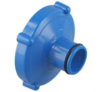Zeroupshop Adaptador de manguera de piscina de 80 mm a 32 mm, conector de PVC para piscinas Intex, accesorio de manguera de succión azul gris para aspiradora y sistema de filtro, pieza de repuesto