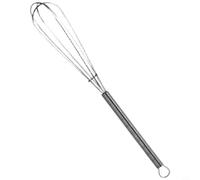 Zeroupshop Batidor manual de huevos de acero inoxidable 430, para mini batidor de mano con mango de resorte, mezclador de crema para hornear en casa, tamaño compacto para almacenamiento, cocina