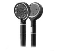 Zeroupshop Cabezal de ducha de alta presión, con salida de agua de doble cara de 6 velocidades, filtro de polipropileno integrado, para agua dura, cabezal de ducha de masaje ABS, con cepillo de