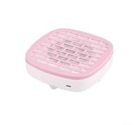Zeroupshop Colector de polvo portátil para uñas, ventilador silencioso con eficiente disipación de calor, operación con un solo botón para limar y pulir arte de uñas, limpiador compacto para salón y