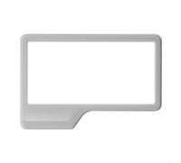 Zeroupshop Espejo de ducha de silicona, se adhiere a la pared para afeitarse, maquillaje y cabello, accesorio de baño portátil inastillable sin necesidad de ganchos, reutilizable en suave (gris)