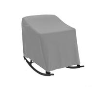 Zeroupshop Funda para mecedora resistente, resistente al agua, escudo Oxford 190T para sillas giratorias de patio al aire libre, cordón ajustable, negro gris, 70 x 97 x 99 cm (gris)