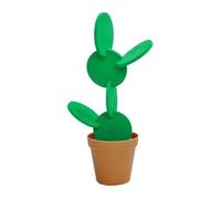 Zeroupshop Juego de 6 posavasos de aislamiento térmico para decoración de mesa, escritorio, almacenamiento de macetas de flores verde y marrón (C)