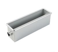 Zeroupshop Molde cuadrado para pan con tubo central, aleación de aluminio antiadherente para pasteles, pastel de carne, pudín de galletas (A)