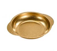 Zeroupshop Olla de cocina pequeña de acero inoxidable, sartén poco profunda gris copo de nieve retro con orejas dobles, 23 cm de diámetro para pasta, ramen, mariscos, para una fácil limpieza del hogar