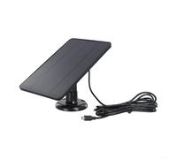 Zeroupshop Panel solar de 4 W, para cámara parpadeante, para cargador monocristalino al aire libre, con cable de 10 pies, montaje ajustable, PET resistente a la intemperie para diseño, para seguridad