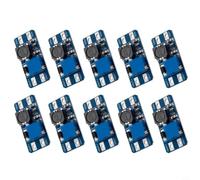 Zeroupshop Paquete de 10 convertidores de impulso de CC a CC, módulo regulador de voltaje ajustable de 2 A, entrada de 2 V-24 V a salida de 5 V-28 V el 93% para placa de fuente de