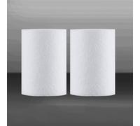 Zeroupshop Paquete de 2 filtros de repuesto para cabezal de ducha, cartucho purificador de agua de algodón PP para grifo de baño y cocina, impurezas de arena oxidada, para una fácil instalación sin