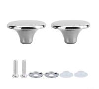 Zeroupshop Paquete de 2 pomos de repuesto de acero inoxidable para utensilios de cocina de horno holandés, compatible con tapas de hierro fundido esmaltado Le Creuset y Lodge, color plateado