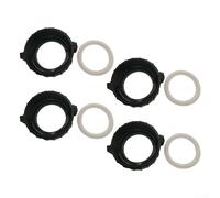 Zeroupshop Paquete de 2 tuercas divididas con tornillos y juntas tóricas para calentadores de spa, uniones ABS de 5,8 cm de diámetro interior compatibles con Balboa HydroQuip Spa Builders Correctech