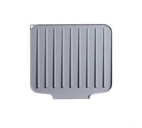 Zeroupshop Tapete de secado de platos de silicona, almohadilla de drenaje antideslizante grande con ranuras diagonales para encimera de cocina, forro plegable resistente al calor, verde, 35 x 30 cm