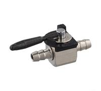 Zeroupshop Válvula de cierre de gas en línea de acero resistente de 1/4 pulgadas, para Scag 48568, para Oregon 07-403, para piezas de cortacésped ATV Kart