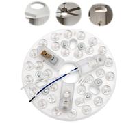 ZestEcho Kit Repuesto Ventilador Techo LED 15W 5,3" 3 Temperaturas | Plafón LED circular con memoria 3000K-6500K, compatible con Cecotec y ventiladores techo universales, 85-265V