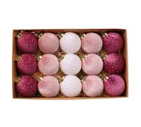 Zestivra Decoración rústica de flocada - Árbol de Navidad, de Bolas de Terciopelo, Bola Decorativa Resistente, suspensión de Temporada distintiva, más fiable para Cama de Invierno