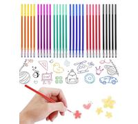 ZEXIJOW 30 Piezas Recambio Bolígrafo Borrable, Cartuchos Compatible Boli Legami, Boligrafos Gel 0.5mm, Recambio Tinta Termosensible, 6 Colores Set