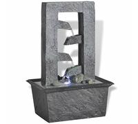 ZEYUAN Fuente de Agua para Interior con luz LED poliresina, Fuentes De Agua para Decoracion Interior, Cascada De Agua Decorativa, Fuente Interior - 242351