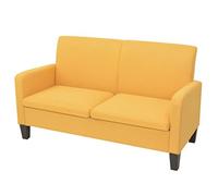 ZEYUAN Sofá de 2 plazas, Sofa Cama, Sofas De Salon, Sillón Sofá Cama, Sofas Modernos, 135x65x76 cm Amarillo