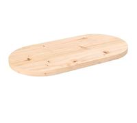 ZEYUAN Tablero de Mesa Ovalado Madera Maciza de Pino 60x30x2,5 cm, Encimera Cocina, Tableros De Madera, Table Salon, Encimera De Madera824340