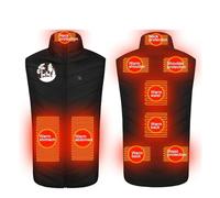 ZEZKT Chaqueta Calefactable Unisex Hombre Mujer Calefactables Ligero Chaquetas Chaleco calefactable recargable por USB Calefactor 9 Zonas (Batería no incluida) Softshell Ropa de Trabajo