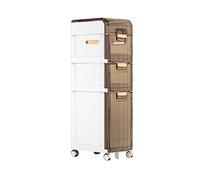ZFGOJNBH Armario Lateral Impermeable con Estante para hendiduras, pequeño Armario de baño Independiente, portarrollos para Papel higiénico, detergente y Accesorios de baño.