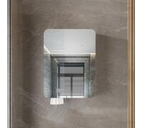 ZFGOJNBH Botiquín de baño, Armario de baño montado en la Pared Impermeable y a Prueba de Humedad, Armario de baño de Pared de aleación de Aluminio con Espacio de Material de Aluminio y Orificio para