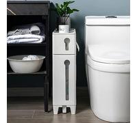 ZFGOJNBH Cajones de Almacenamiento apilables, gabinete de Piso de Esquina de baño Estrecho Independiente con cajones extraíbles, Torre de Almacenamiento Delgada e Impermeable, Almacenamiento Lateral