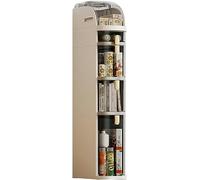 ZFGOJNBH Cajones de Almacenamiento apilables, gabinete de Piso de Esquina para Almacenamiento de baño, gabinete Estrecho para Almacenamiento de Papel higiénico para baño con Ruedas, Carrito de servic