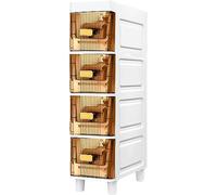 ZFGOJNBH Cajones de Almacenamiento apilables Gabinete de Piso para baño Unidad de Almacenamiento Vertical Gabinete de Papel higiénico para baño Gabinete de Papel higiénico Delgado Alto de Gran capaci