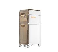 ZFGOJNBH Cajones de Almacenamiento apilables Unidad de Almacenamiento de Toallas Unidad de gabinetes de Almacenamiento de baño Estrechos, Caja de Almacenamiento de baño de línea Delgada - Organizador