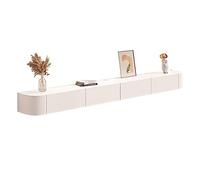 ZFGOJNBH Consola de TV Flotante con Estante de Pared y Almacenamiento, Soporte de TV montado en la Pared para Sala de Estar, Dormitorio, Estante Flotante con Puertas, Color A, tamaño: 240 cm